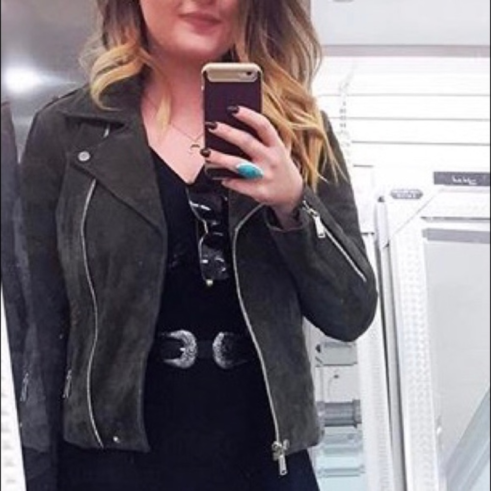 Bcbgeneration Olive Suede Jacket - image 4